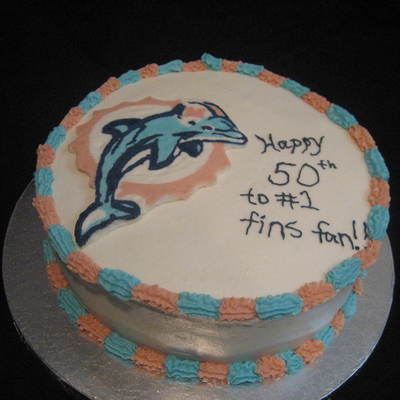 Miami Dolphins Cake