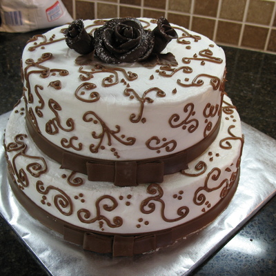 Chocolate Bow Tie Cake