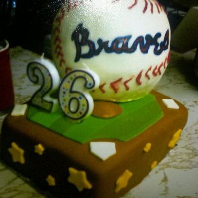 Atlanta Braves Mini Field Cake