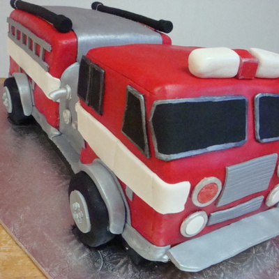Fire Truck Cake