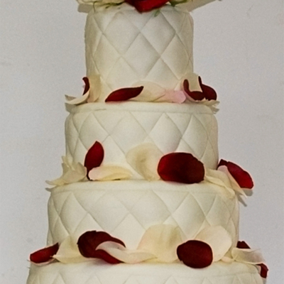 Quilted Wedding Cake