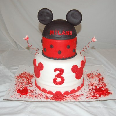 Minnie Mouse Theme Cake