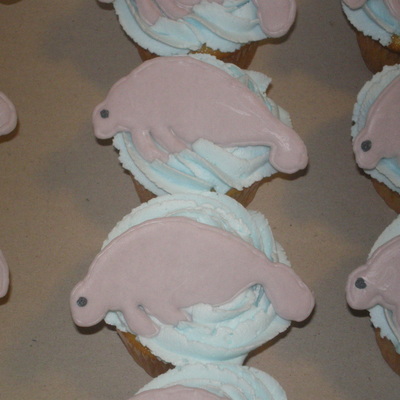 Manatee Cupcakes