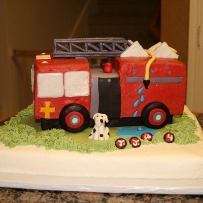 Fire Truck Cake