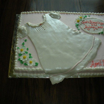 Baptism Gown Cake