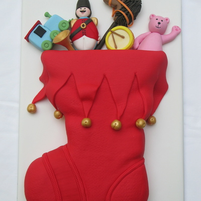 Christmas Stocking Cake