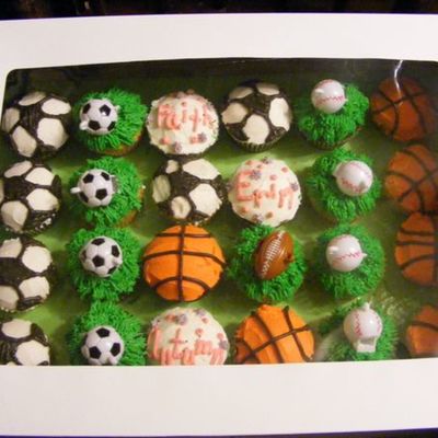 Sports Cupcakes