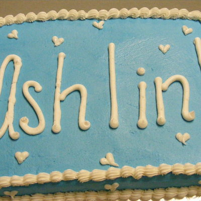 Blue And White Buttercream