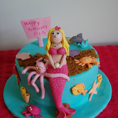 Girls Mermaid Cake