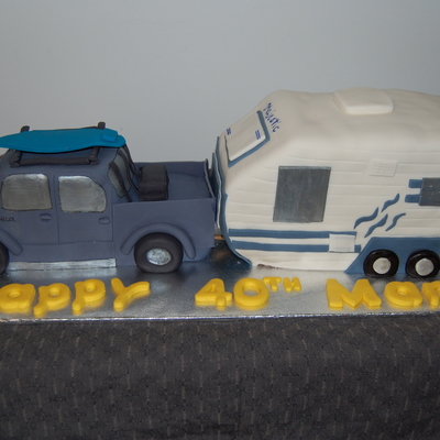 Hilux Ute Towing A Caravan