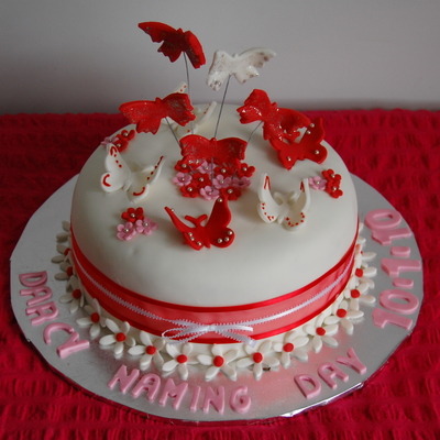 Girls Naming Day Cake