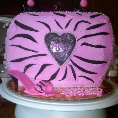 Pretty In Pink Purse And Shoe Cake