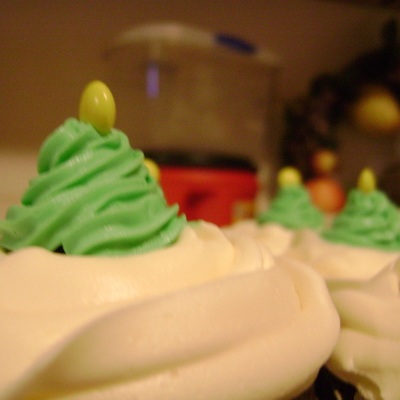 Christmas Tree Cupcakes