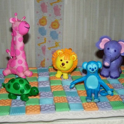 Baby Animals Cake Topper