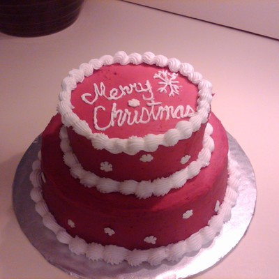 2 Tier Red Snowflake