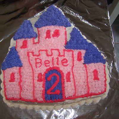 Princess Bella's Castle Cake