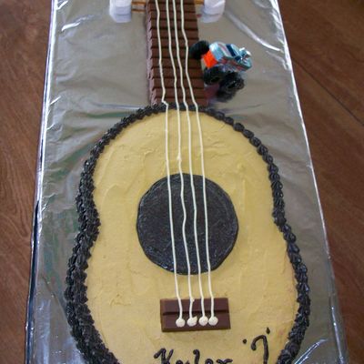 Guitar Birthday Cake