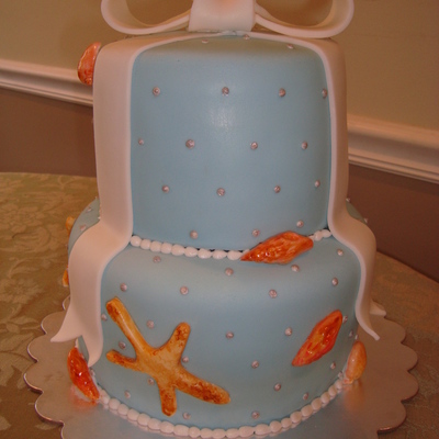 Beach Themed Engagement Cake!