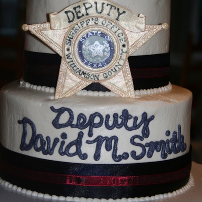Police Graduation Cake