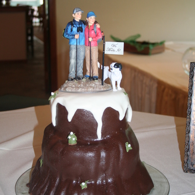 Mountain Hiker Groom's Cake