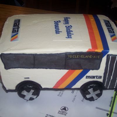 Marta Bus Birthday Cake