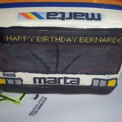 Marta Bus Birthday Cake