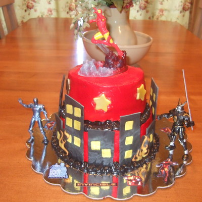 Iron Man Birthday Cake