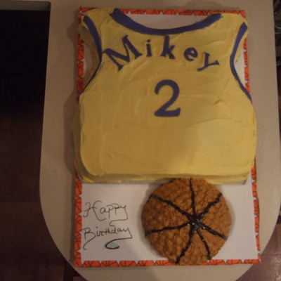 Basketball Jersey Cake
