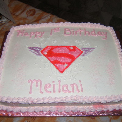 Super Girl Birthday Cake