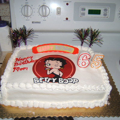 Betty Boop Birthday Cake