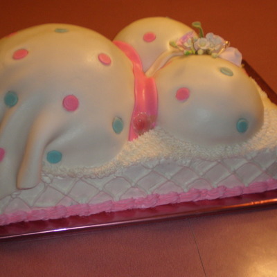 Belly Cake For A Baby Shower