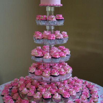 Pink Wedding Cupcakes