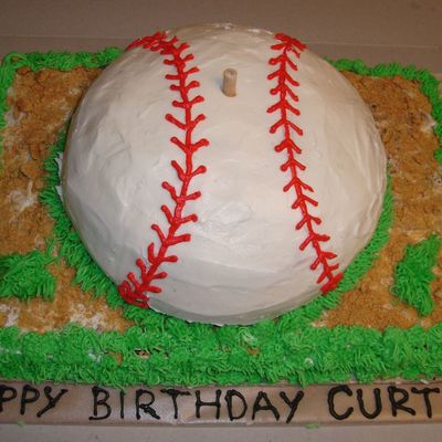 Baseball Birthday Cake