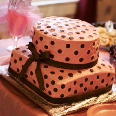 Pink With Brown Polka Dots