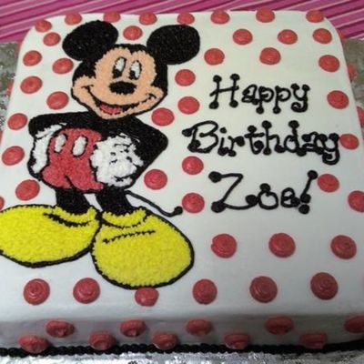 Mickey Mouse Birthday Cake