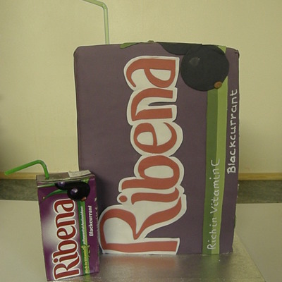 Ribena Carton Cake