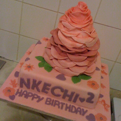 Pinkky Petals Cake