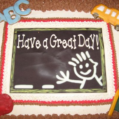 Back To School (Yippeeeeee!) Cupcake Cake