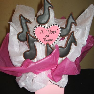 Thank You Music Teacher Cookie Bouquet