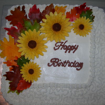 Fall Birthday Cake