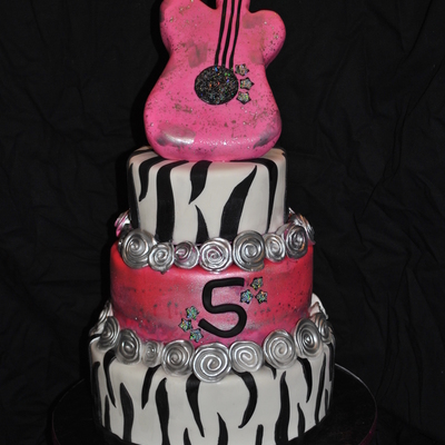 Rock Princess 5Th Birthday Cake