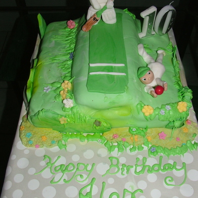 Alex's Cricket Cake