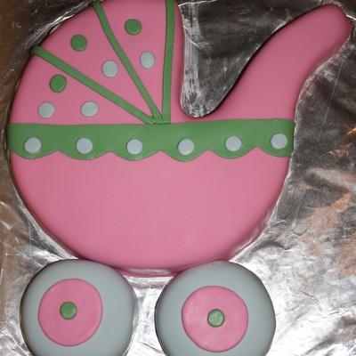 Baby Carriage Cake