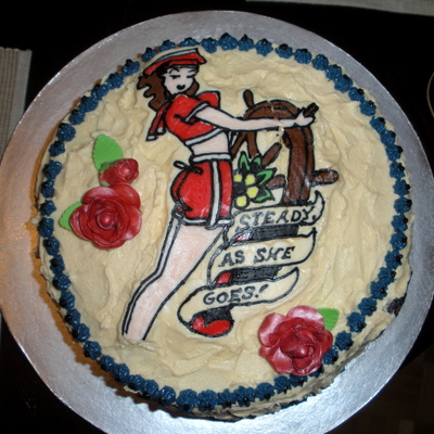 Sailor Jerry Tattoo Flash Birthday Cake