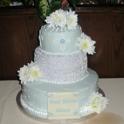 Baby Baptism Cake