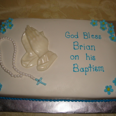 Brian's Baptism Cake