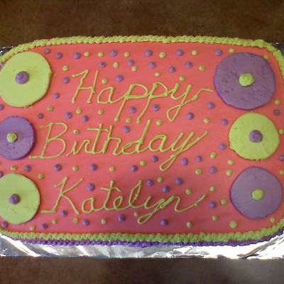 Polka Dot 2Yr Olds B'day Cake