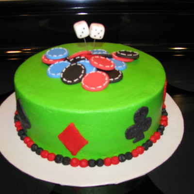 Poker Cake