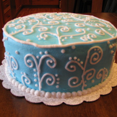 Scroll Birthday Cake