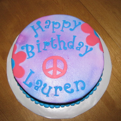 Tie Dye, Happy Birthday Cake